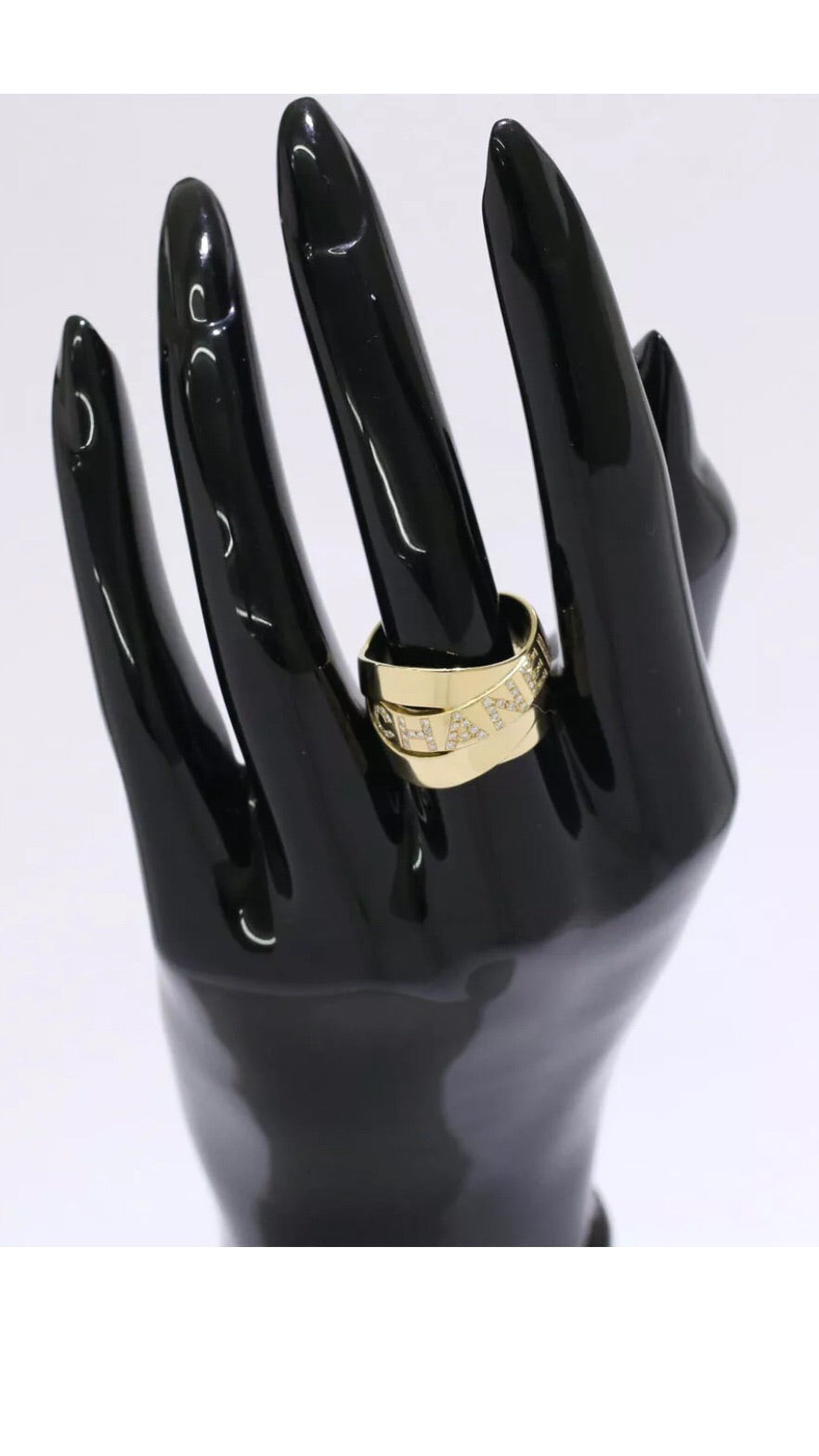 CHANEL Buldoc Diamond & 18Kt Yellow Gold Ring