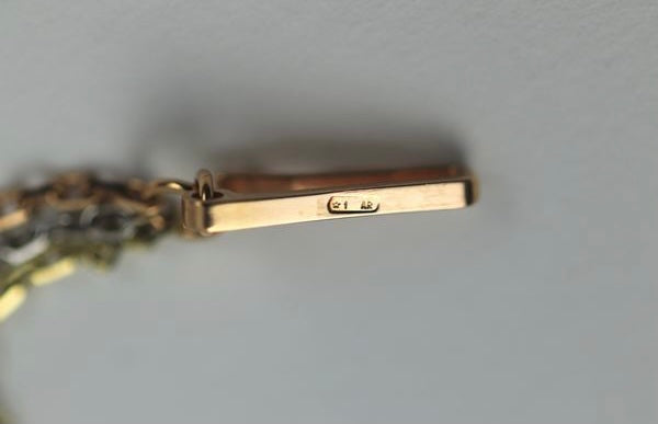 Cartier Trinity Diamond 18KT Tri-Gold Necklace Chain & Pendant