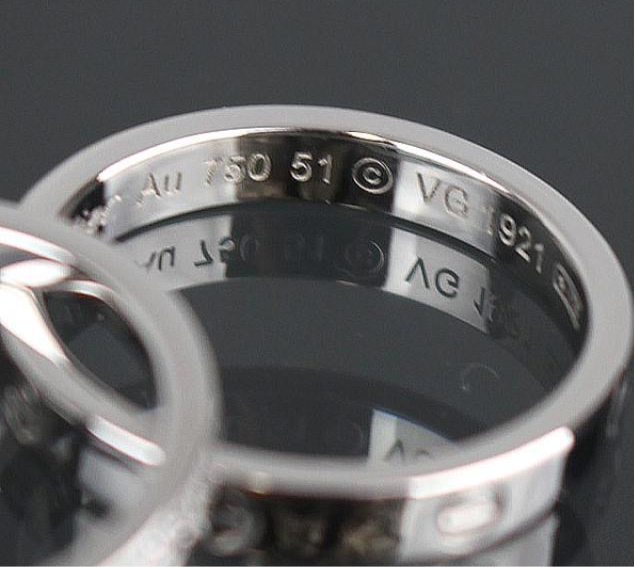 Cartier Three Love Ring Diamond, Black Ceramic Set Sz 51