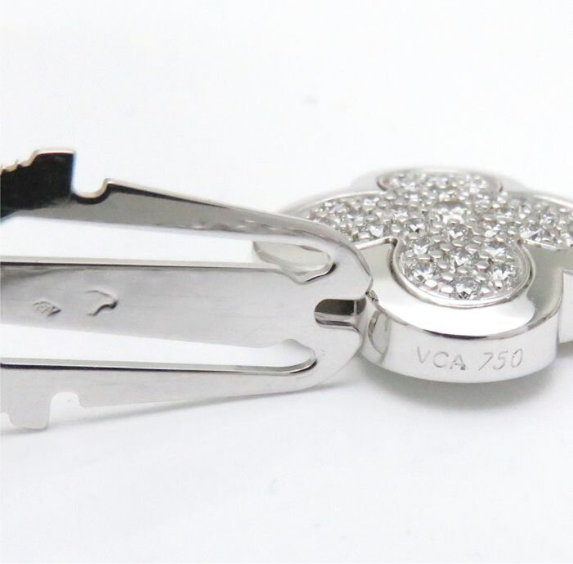 Van Cleef & Arpels Pure Alhambra Diamond Paved 18KT Gold Bracelet