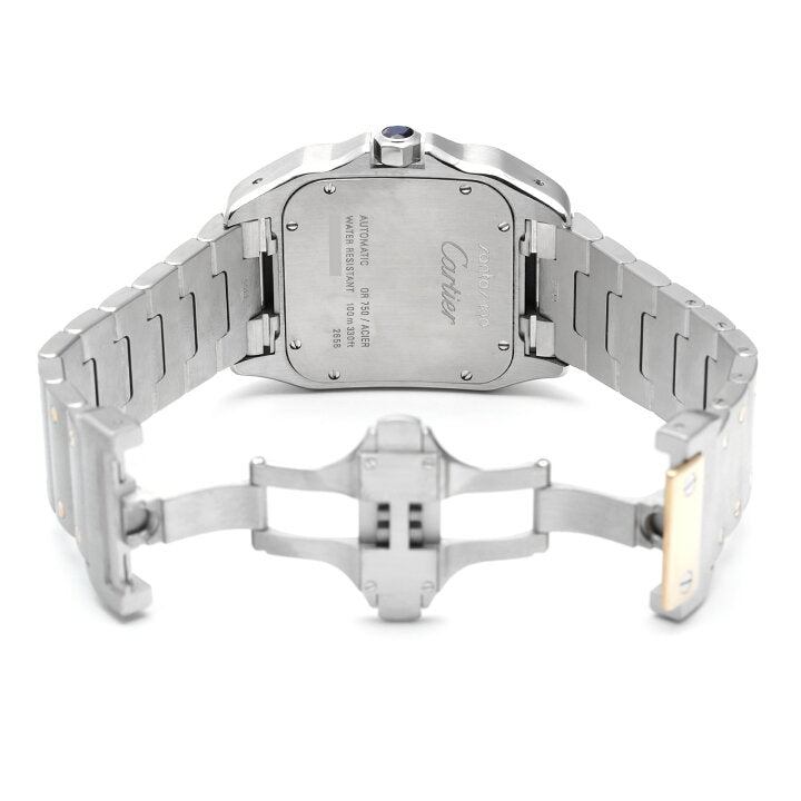 Cartier Santos de Cartier LM 18KT Yellow Gold & Stainless Steel Watch
