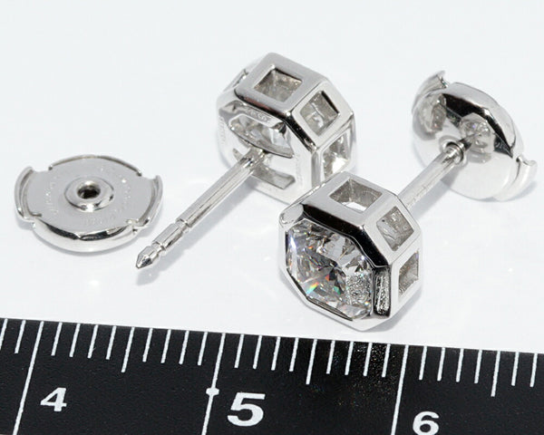Tiffany & Co. 2.08ct Diamond Lucida G/ VVS2 Platinum Earstuds