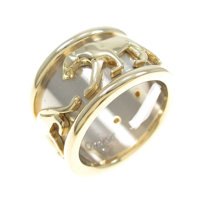 Cartier Walking Panthere 1970’s 18KT White & Yellow Gold Ring Size #54/ 6.5