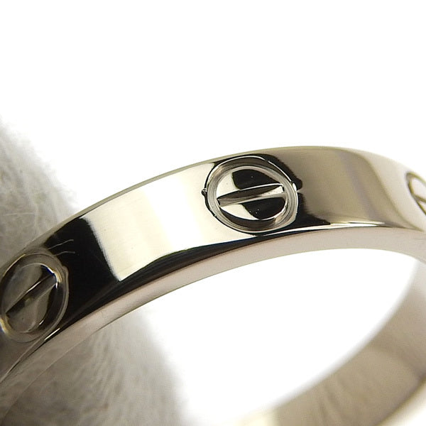 Cartier 18KT White Gold Mini/ Wedding Love Ring Size 56/ 7.5