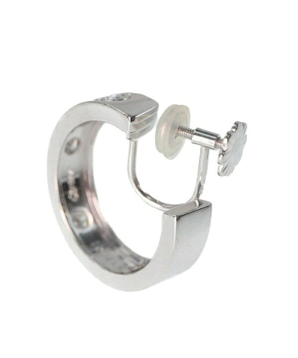 Cartier 6P Diamond 18KT White Gold Love Earrings