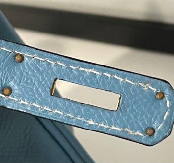 Hermès 30 Bleu Jean Birkin Epsom Leather Bag