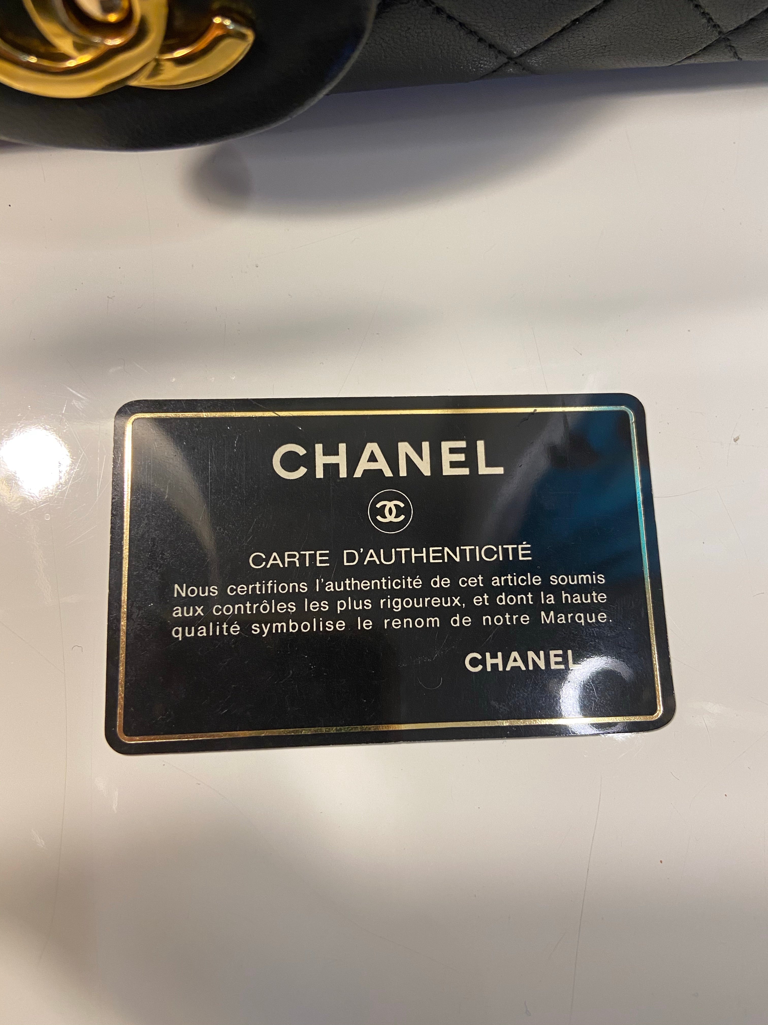 Sale! CHANEL Black Double Flap Lambskin Leather 25 Shoulder Bag