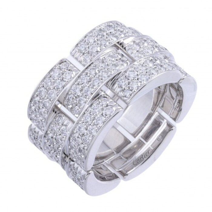Cartier LM Diamond- Paved Maillon Panthere Ring, Size 57