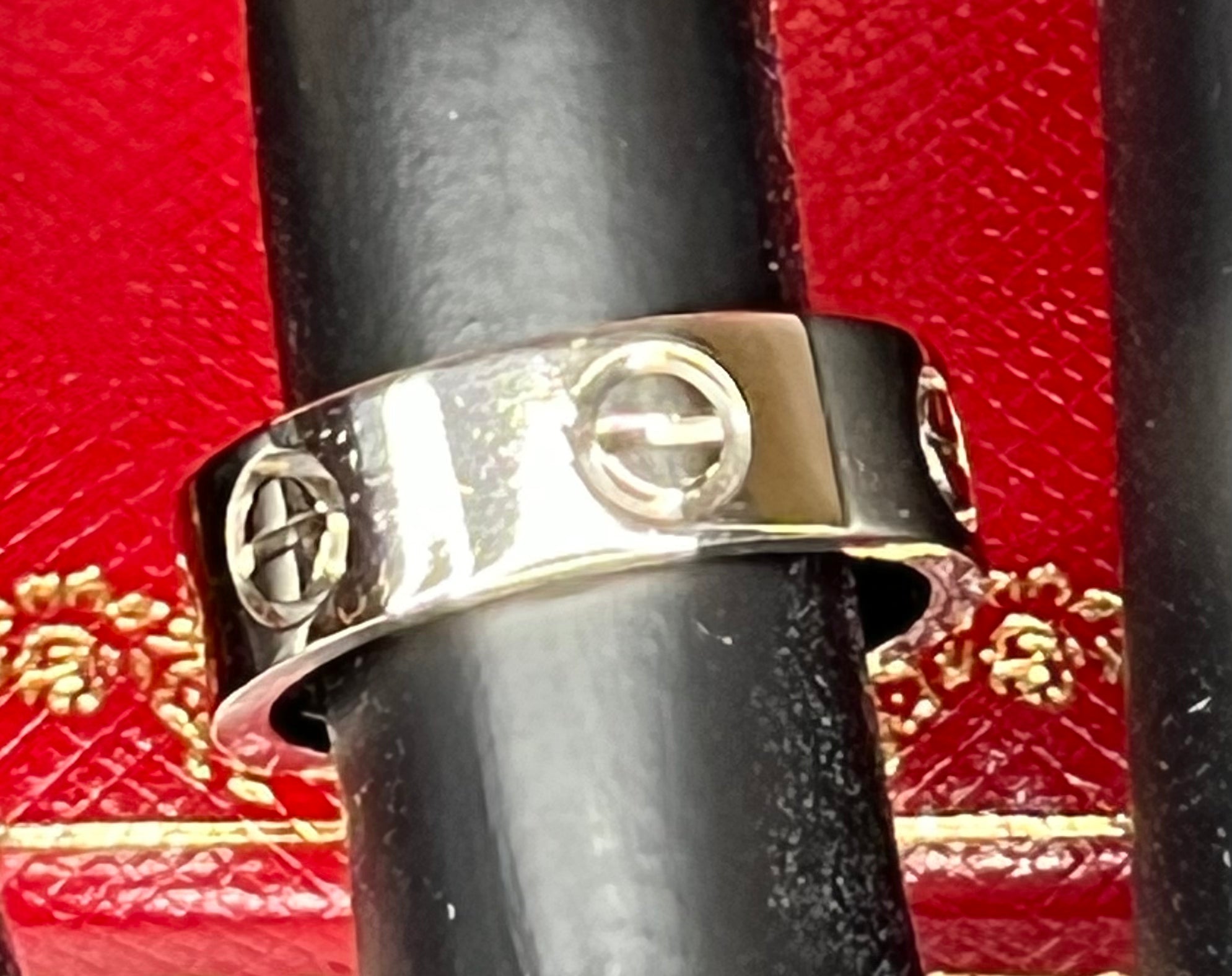 Cartier 18KT White Gold Love Ring Size 49