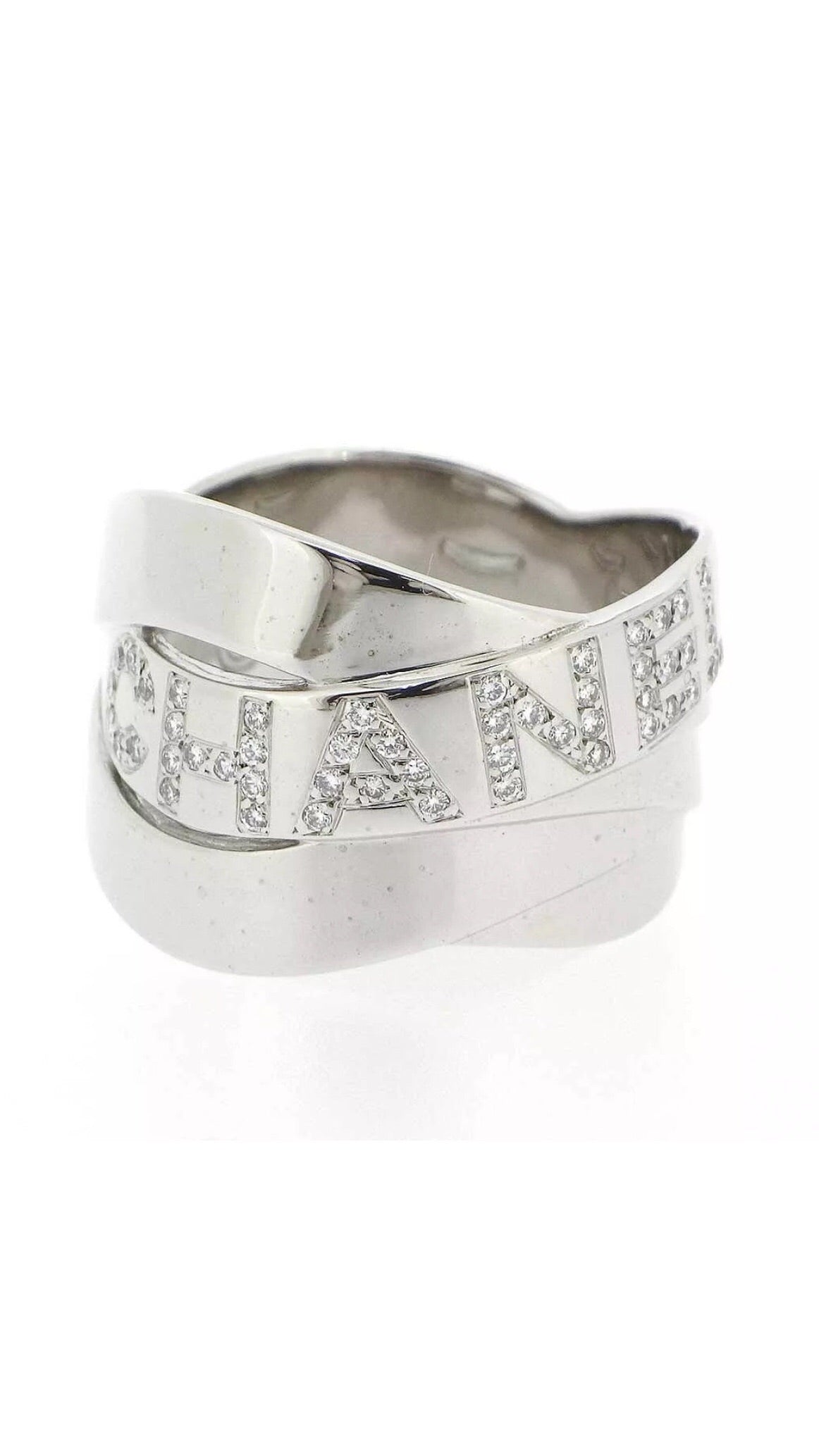CHANEL Diamond & 18KT Gold Buldoc Ring