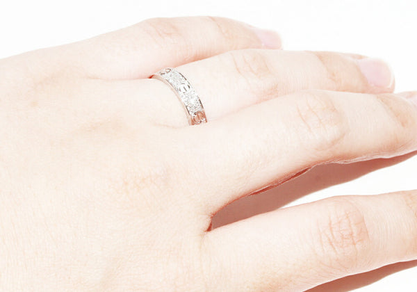 Cartier Diamond Paved 18KT White Gold Wedding Love Ring