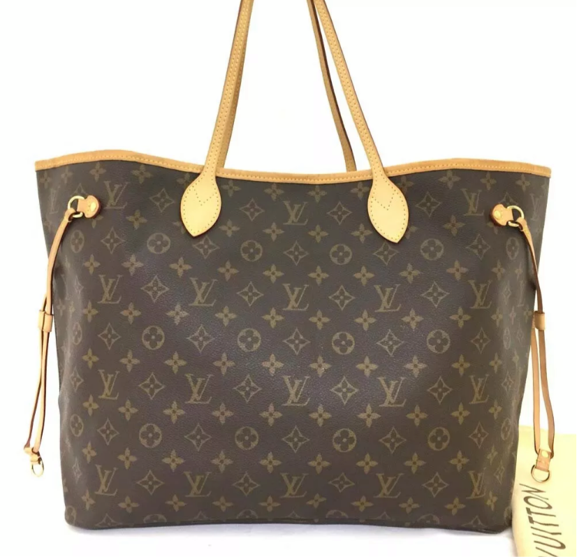 Louis Vuitton Neverfull GM Tote Monogram Canvas Handbag