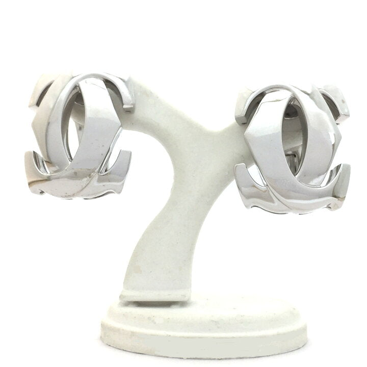 Cartier Penelope Double C 18KT White Infamous Gold Earrings