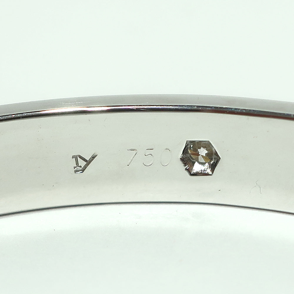 Cartier 10 Diamond 18KT White Gold Love Bracelet, Size 17 w/ Certificate