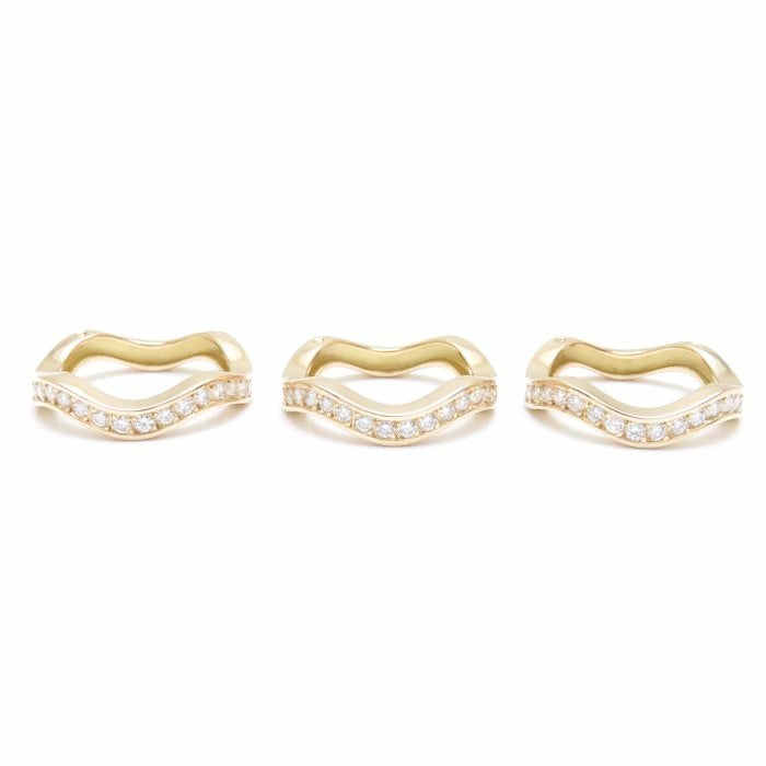 Cartier Diamond 18KT Yellow Gold Neptune Ring Size 6