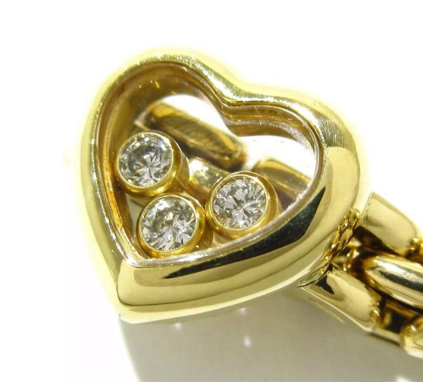 Chopard Happy Diamond 18KT Yellow Gold Ring Size 5