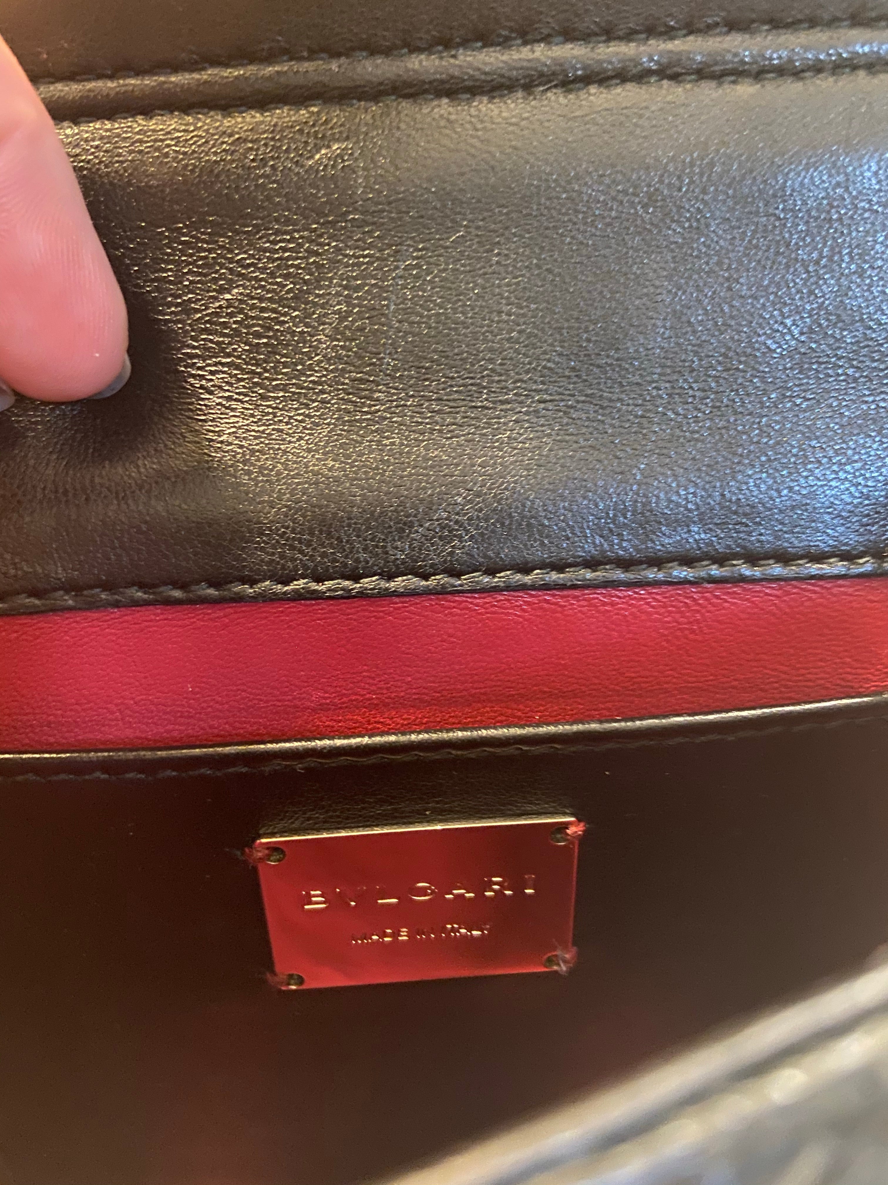 Bvlgari Diva’s Dream Black Quilted w/ Studs Crossbody Handbag