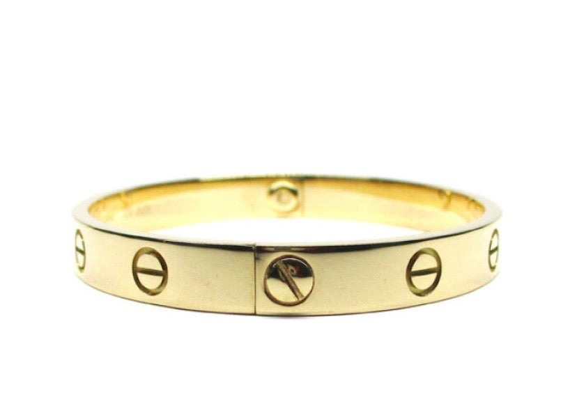 Cartier Yellow Gold Love Bracelet Sz #16