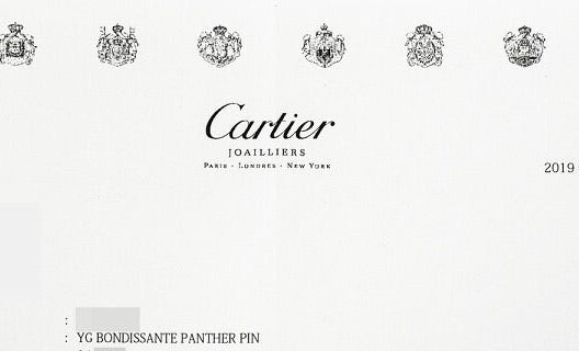 Cartier Panthere Emerald Onyx 18KT Yellow Gold Brooch/ Pin