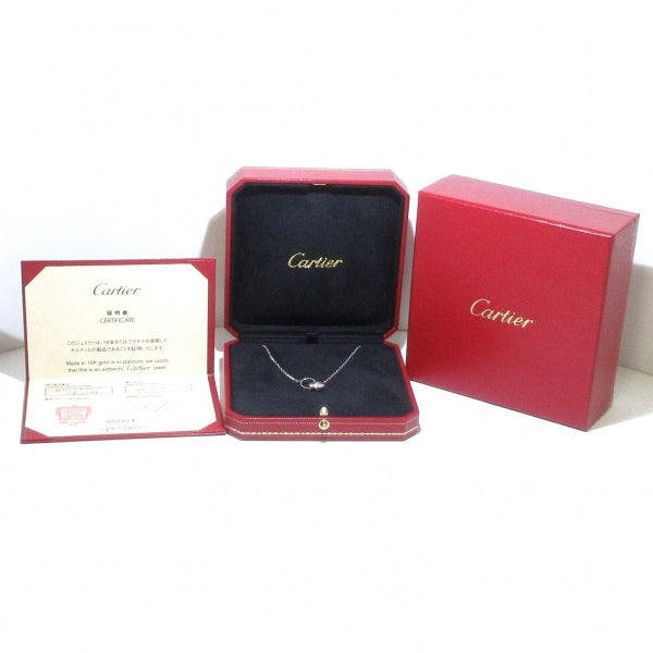 Cartier Diamond Baby 18KT White Gold Love Necklace