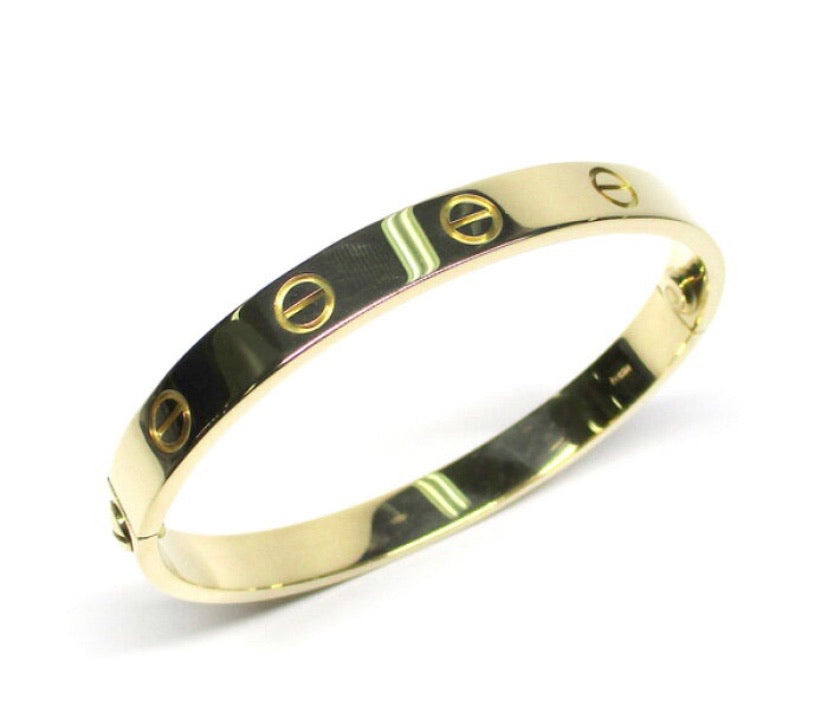 Cartier Yellow Gold Love Bracelet Sz #16