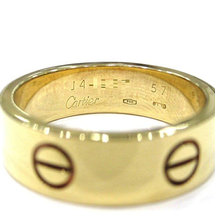 Cartier 18KT Yellow Gold Love Ring Size 57/ US 7.75