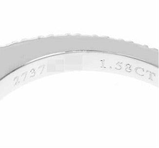 Tiffany & Co. NOVO 1.58 ct VS1/ I Brilliant PT950 Engagement Wedding Ring