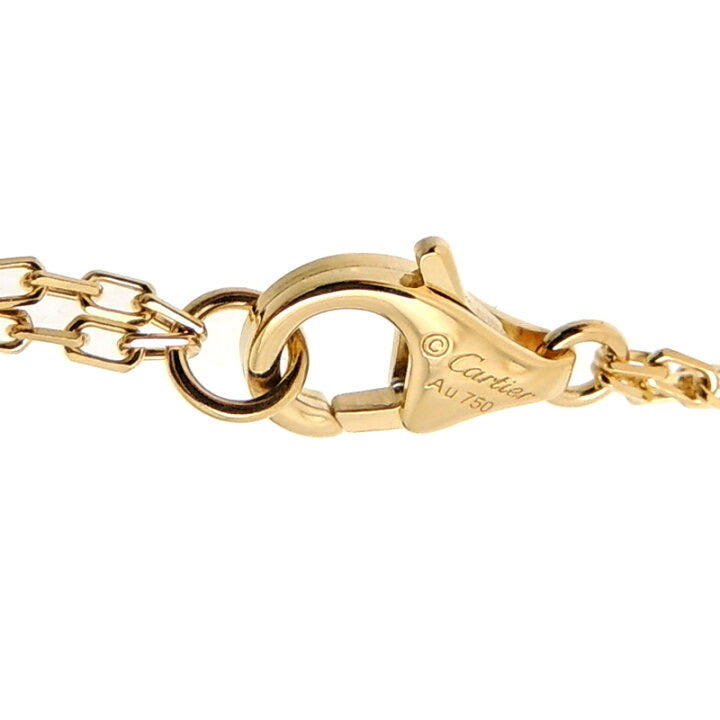 Cartier 2P Diamond Love Necklace 18KT Yellow Gold