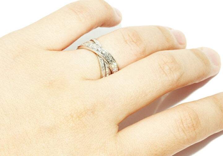 Cartier Diamond Paris Nouvelle Vague Crossover Ring Size 5