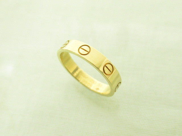 Cartier Mini/ Wedding 18KT Yellow Gold Love Ring #51