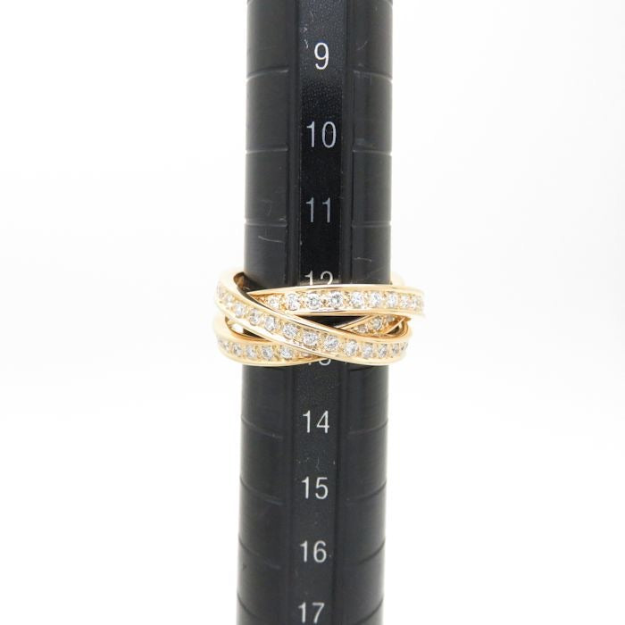 Cartier Diamond 18KT Yellow Gold Trinity Rolling Ring