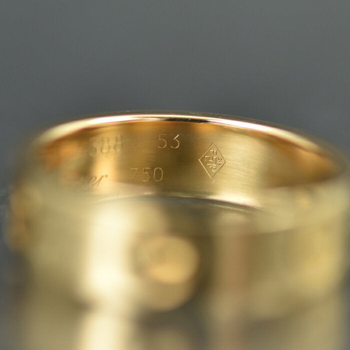 Cartier Rose Gold Love Ring #53 US 6