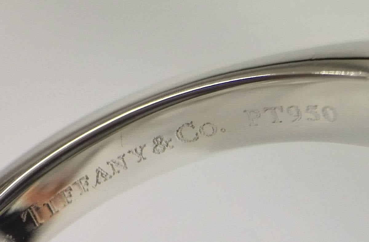 Tiffany & Co. Diamond .57ct Solitaire Platinum Pt950 Engagement/ Wedding Ring Size 5