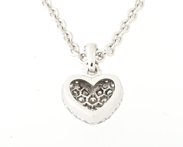Cartier Full Diamond Paved Heart Necklace