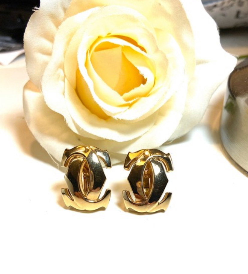 Cartier Penelope Double C De Cartier 18KT Yellow Gold Earrings