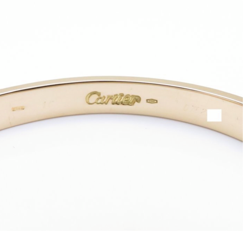 Cartier Love Bracelet 18KT Yellow Gold #16 Screw Motif