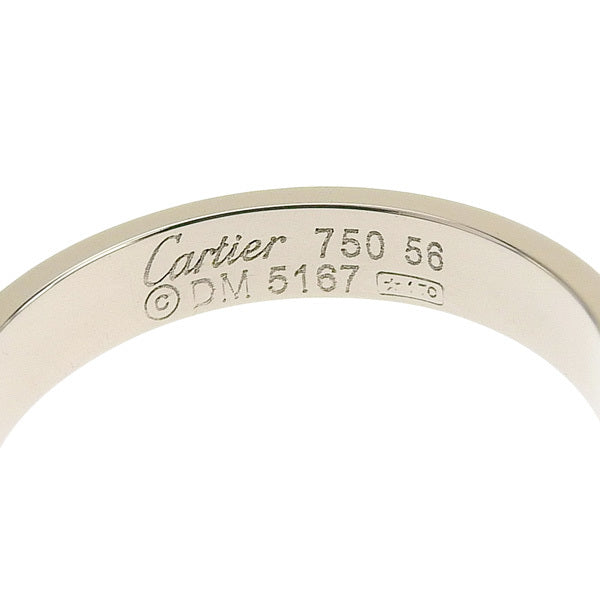 Cartier 18KT White Gold Mini/ Wedding Love Ring Size 56/ 7.5