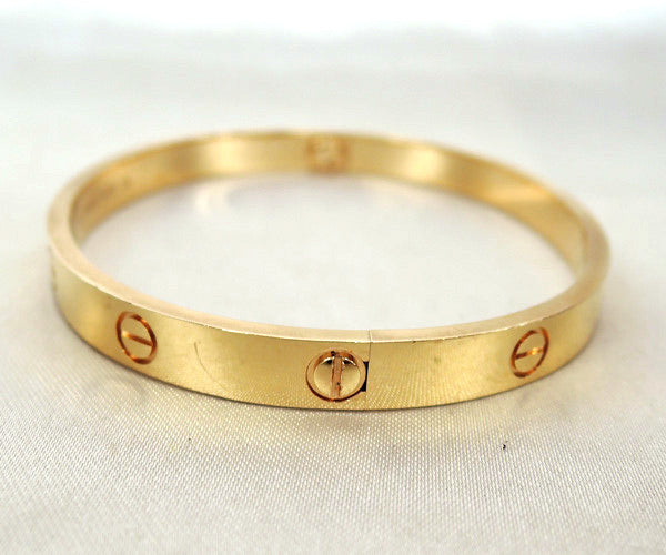 Cartier 18KT Yellow Gold Love Bracelet Size #19 w\Certificate