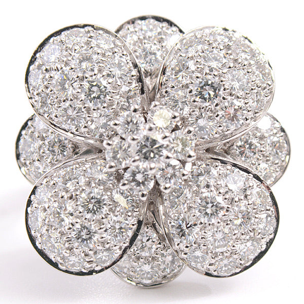 Van Cleef & Arpels VCA Diamond Cosmos Flower High-Jewelry 18KT Gold Ring