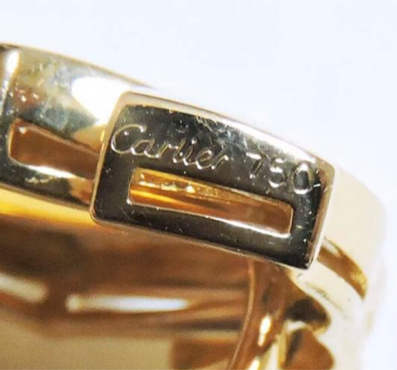 Cartier Penelope Double C De Cartier 18KT Yellow Gold Earrings