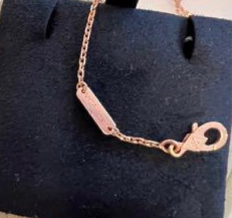 Van Cleef & Arpels Diamond-Paved Rose Gold Vintage Alhambra Necklace