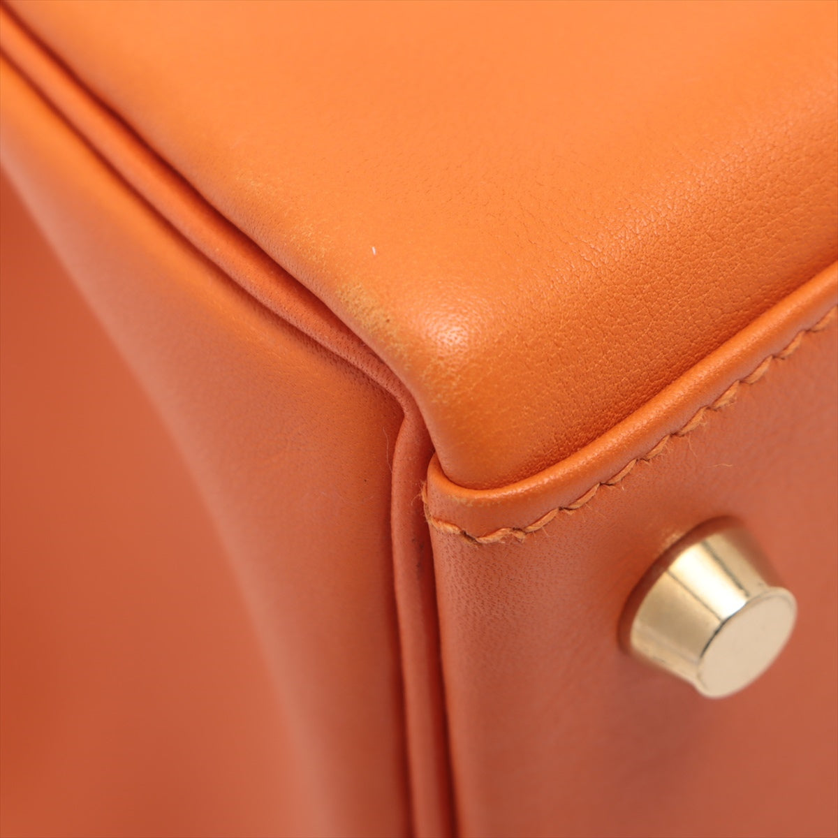 Hermès Kelly 28 Taurrilon Clemence Orange Leather Gold Hardware Bag Satchel