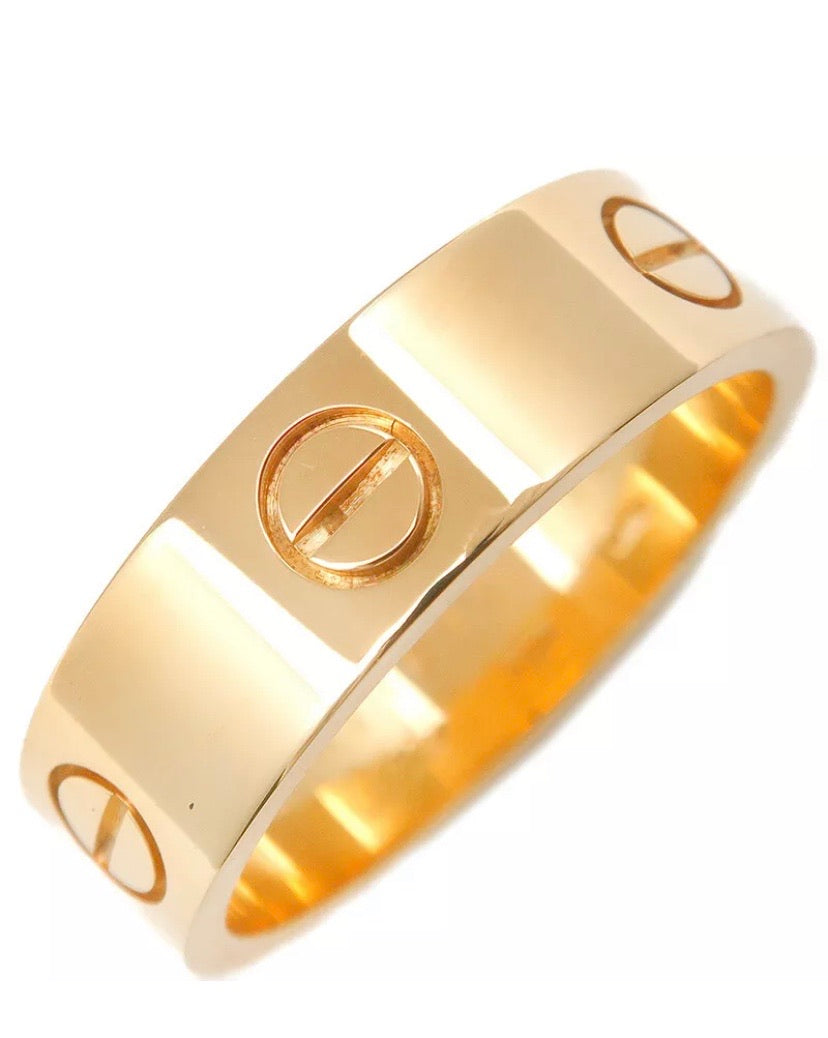 Cartier 18KT Yellow Gold Full Love Ring #60 / US 9