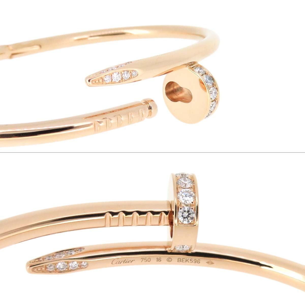 Cartier Juste Un Clou Diamond 18KT Rose Gold Bracelet #16