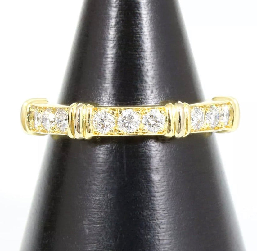 Cartier Contessa Diamond 18KT Gold Ring Sz. 5.5-6