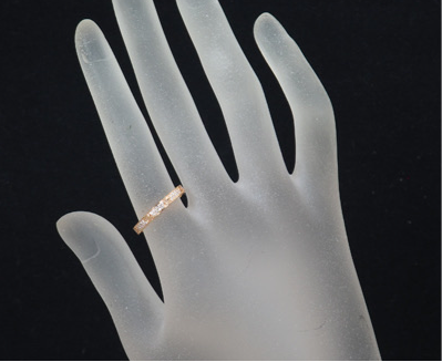 Cartier Small Paved 18KT Rose Gold Love Ring #52/ US 6