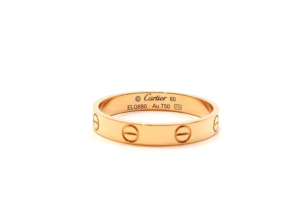 Cartier Mini/ Wedding Love Ring 18KT Yellow Gold #60