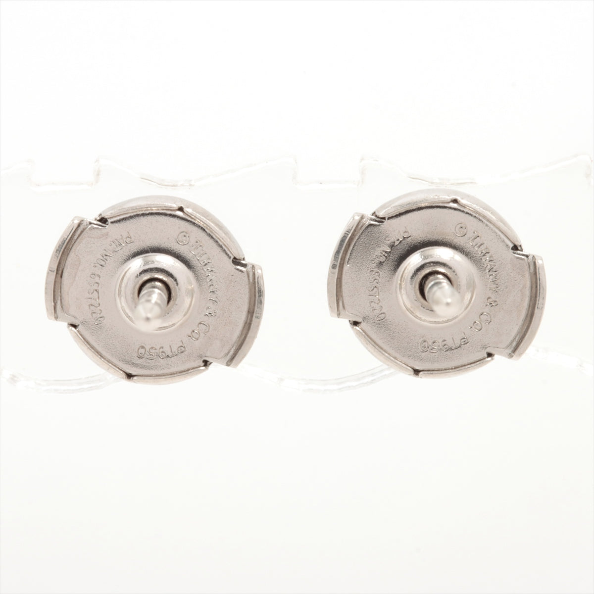 Tiffany & Co. 0.56cts Diamond Solitaire Platinum Ear Studs