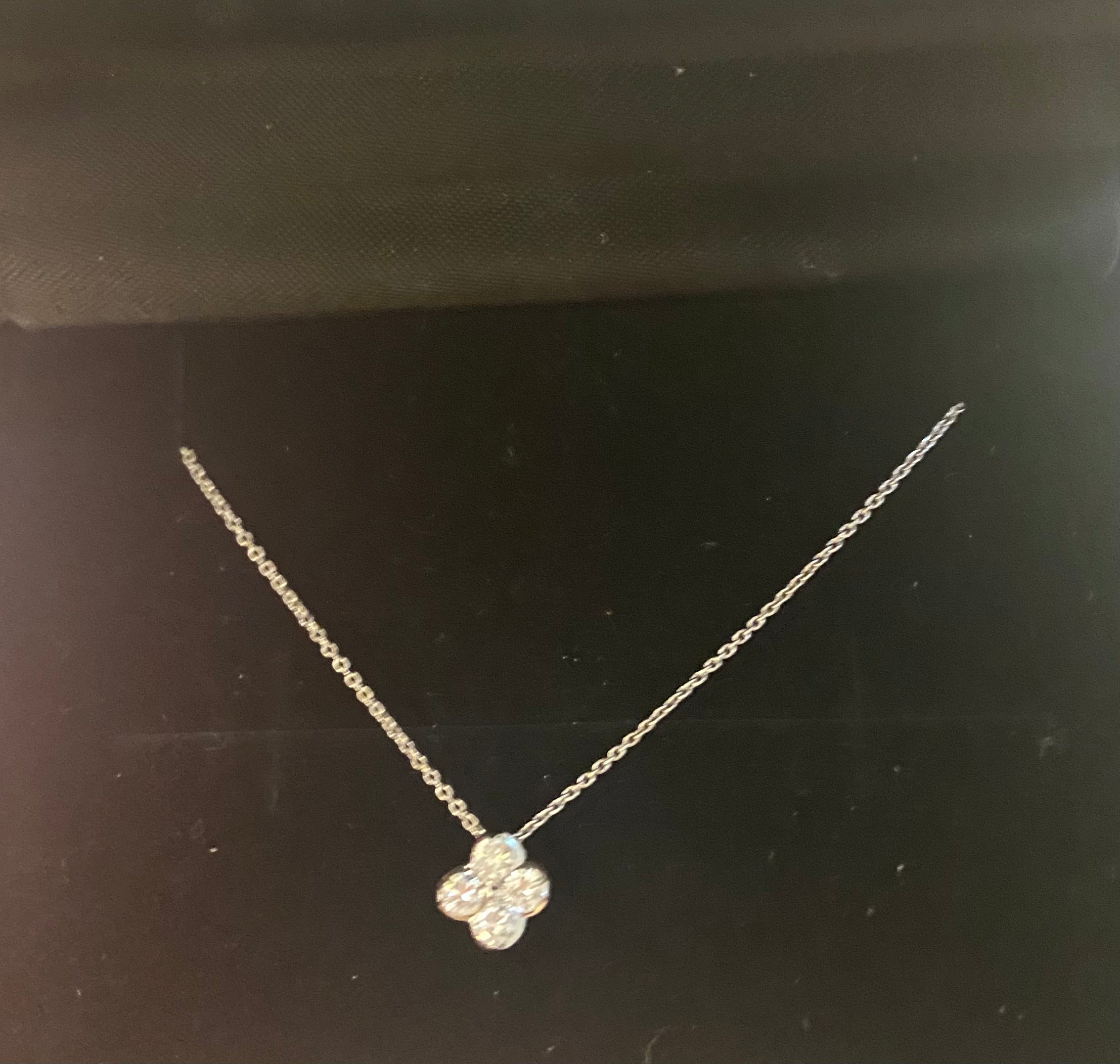 Platinum Diamond Necklace Pt950