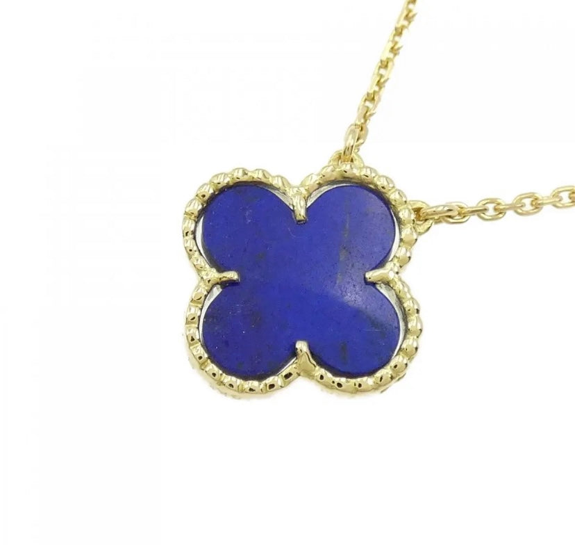 Van Cleef & Arpels Lapis Lazuli Vintage Alhambra Necklace